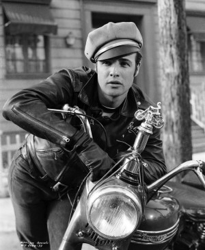 Marlon Brando from the 1953 Outlaw Biker Film 'The Wild One'