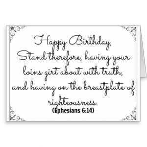 June 14 Bible Birthday card with Ephesians verse