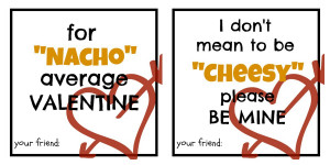 Nacho Average Valentines: Printable