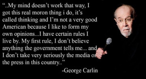 Wise Quotes From George Carlin: 