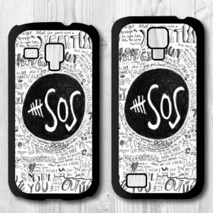 5SOS Music Band Quote Phone Case For Samsung Galaxy S4 mini S3 mini ...