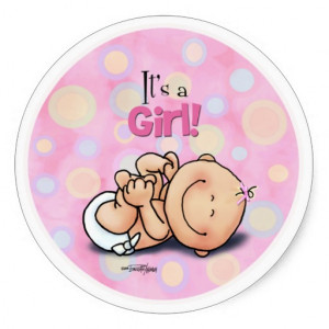 It's a Girl - Baby Congratulations! stickers
