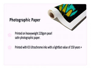 Pearl Satin 220g Photo Paper (no extra cost)