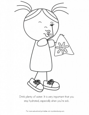 cold and flu coloring pages