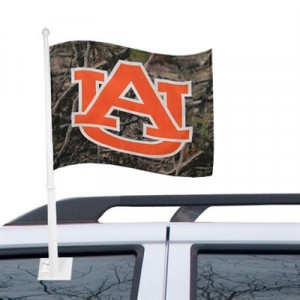 Auburn Tigers Camo Car Flag