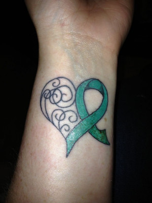 Tattoo Idea Purple Ribbon For Pancreatic Cancer Tattoos I Want