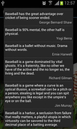 Baseball Quotes Screenshot