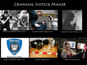 Criminal Justice Major Meme. Put together by me. :)