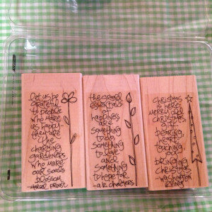 Sidekick Sayings WM hostess rubber stamp set from Stampin Up 2007