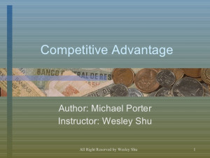 Michael Porter's Competitive Advantage