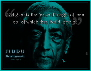 Jiddu Krishnamurti - Religion