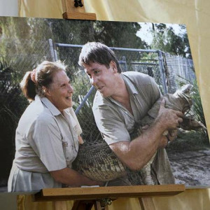 Steve Irwin Day at Australia Zoo: A picture of Steve Irwin with his ...