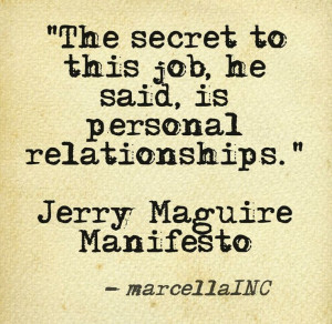 would argue this is the key in any industry in terms of sales and in ...