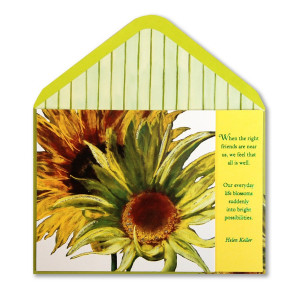 Home › Sunflowers w/ Helen Keller Quote