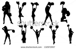 Cheer Stunt Group Silhouette Gallery For Clip