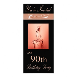 90th birthday quotes – 90th birthday party personalized invitation ...