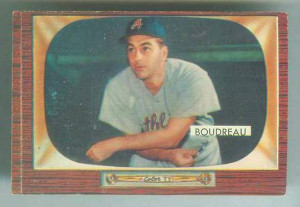 1955 Bowman #.89 Lou Boudreau MGR [#a] (Kansas City A's) Baseball card