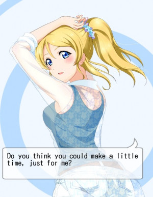 LoveLive! School Idol Project's quotes: Eli Ayase by LachesisAstreal