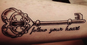 key tattoos with quotes side tattoo quote