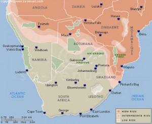 malaria map south africa malaria map namibia malaria map botswana