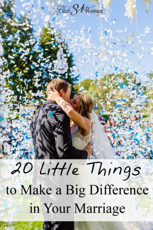 20 Little Things That Make a Big Difference in your Marriage