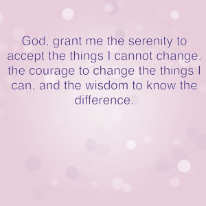 Serenity Prayer