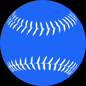 Blue Softball 2 clip art