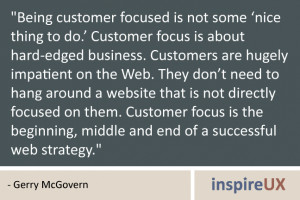 Being customer focused is not some ‘nice thing to do.’ Customer ...