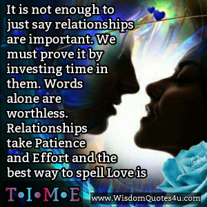 This goes for any relationship! Friends, lovers, children, parents and ...