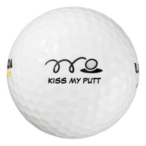 Custom golf balls with funny quote or name pack of golf balls