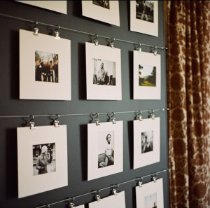 Cool Ideas to Display Photos on Wall 13