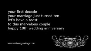 funny 10th marriage wedding sayings