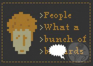 IT Crowd – Roy quote | Pixystitches