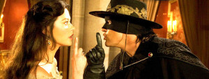 Catherine Zeta-Jones as Elena and Antonio Banderas as Zorro/Alejandro ...