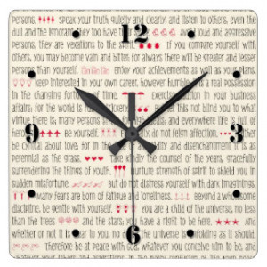Famous Quotes Clocks