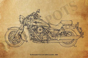 KAWASAKI VULCAN 1600 CLASSIC 2006 quote The third by drawspots, $42.00 ...