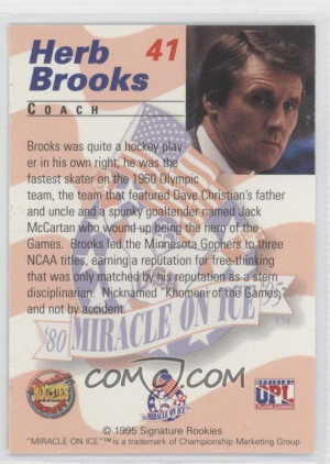 Herb Brooks Death Biography...