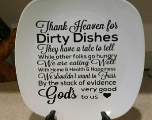 Dirty Dishes Decorative Plate