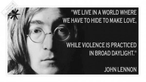 Violence is practiced in broad daylight quote