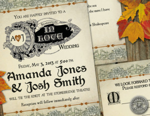 Medieval Times or Renaissance or Shakespeare themed Invitation for ...