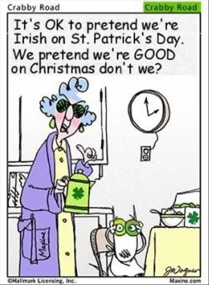 St. Patrick's Day-crabby road cartoon