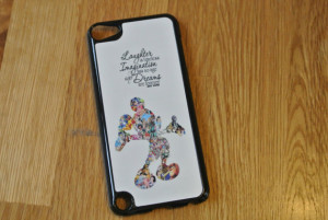 Custom Made Walt Disney Quote Mickey Mouse Character Montage iPod ...