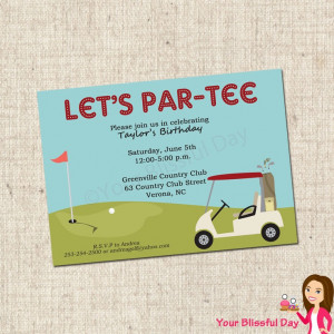 Golf Party Invitation
