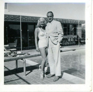 Mamie Van Doren with Palm Springs resident and entertainer Bob Hope