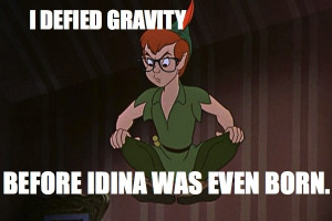 Hipster peter pan.theatre kid jokes. Yes but...No butts. You both defy ...