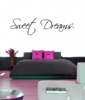 Sweet Dreams Quotes For Him Sweet dreams wall sticker