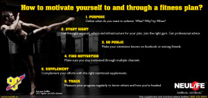 How to motivate yourself to and through a fitness plan?