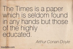 Arthur Conan Doyle quote