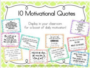 Motivational Quotes for Classroom | http://classroomdecorideas ...