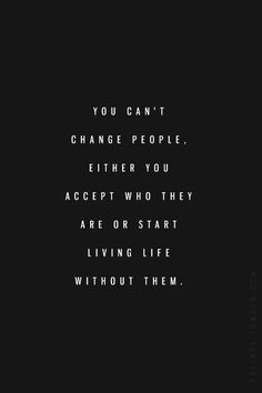 Don't blame other people for your limits and capacities!!!
